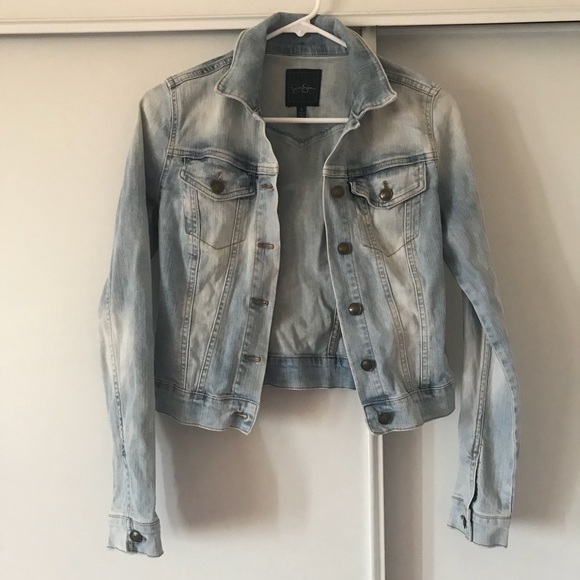 Jessica Simpson Jackets & Blazers - Jessica Simpson blue pixie crop denim jean jacket